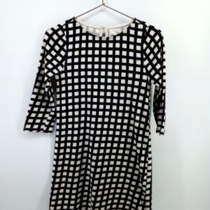 ⭐3/$30 Crewcuts Black & White Grid Dress 100% Cotton 14